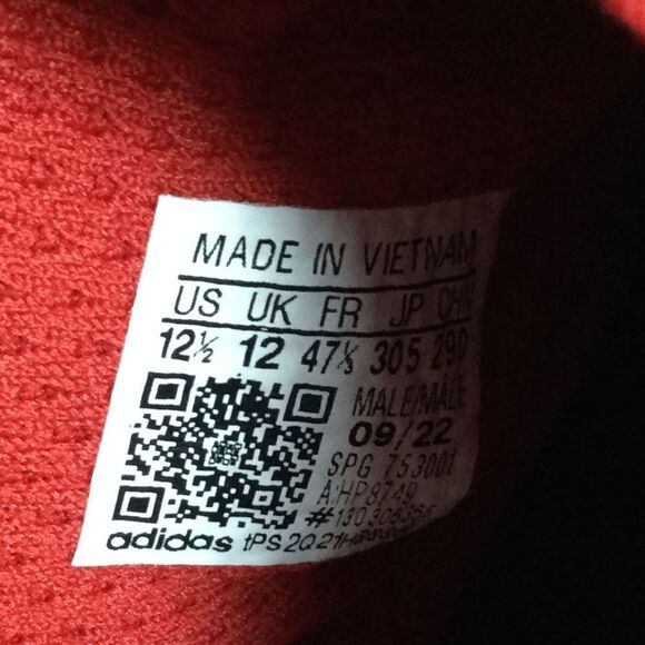 Adidas Adizero Football Cleats Team Power Red Cloud White HP8749 Men's Size 12.5 - Picture 7 of 7